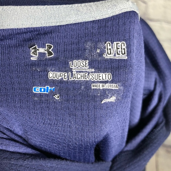 UNDER ARMOUR COLD GEAR MEN'S XL Blue HOODED SHIRT - Picture 3 of 6